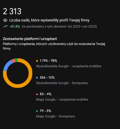 2 313 wyświetleń: +81,8% rok do roku
