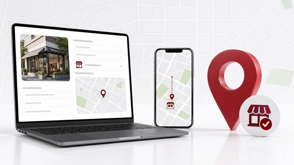 Dodawanie lokalnej firmy i pinezki do Google Maps