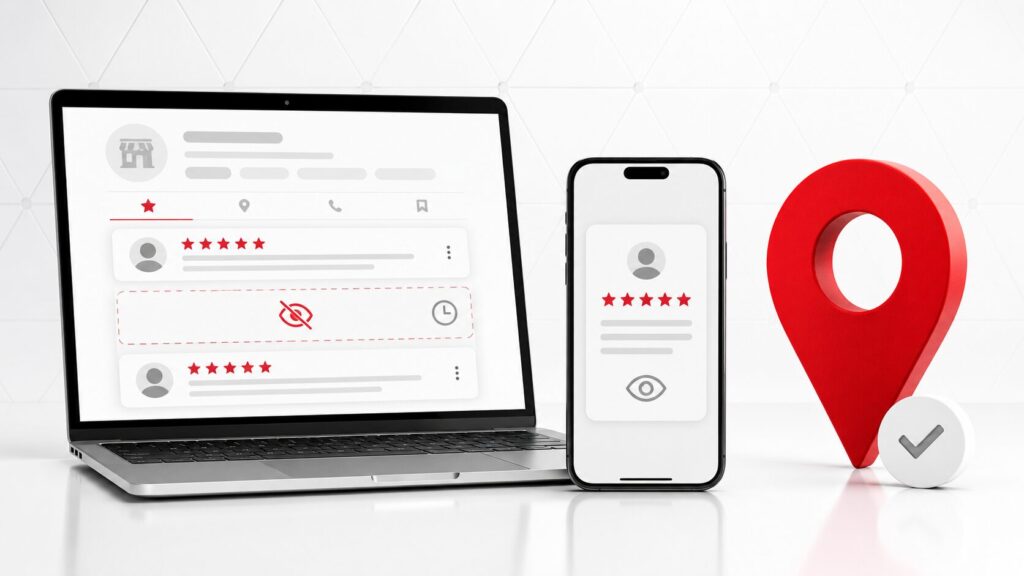Dlaczego nie widać opinii Google – niewidoczna recenzja w wizytówce firmy
